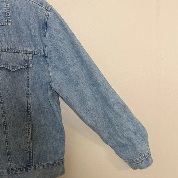Bill Blass Light Blue Jean Jacket 100% Cotton Size M - Picture 7 of 16